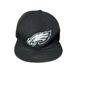 Philadelphia Eagles Hat Cap Snap Back Black NFL Football Throwback New Era Mens